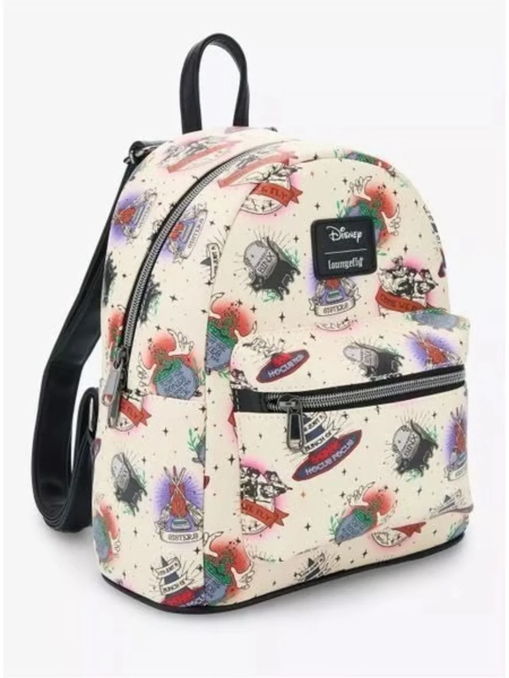 Loungefly Disney Hocus Pocus Icons Tattoo Print Mini Backpack Sanderson Sisters